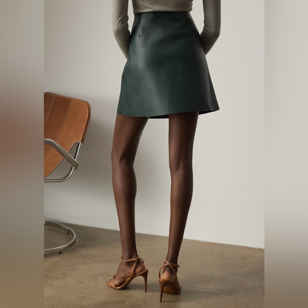 Ralph Lauren Collection Kyler Lambskin Miniskirt - Picture 12 of 14
